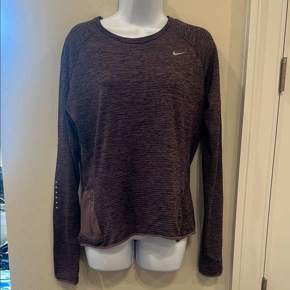 Nike Purple Long Sleeve Top- medium - Picture 1 of 6
